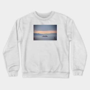 Rowboat / Swiss Artwork Photography Crewneck Sweatshirt